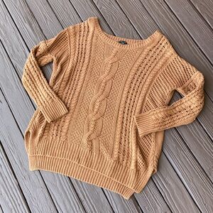 Express Brown Chunky Sweater